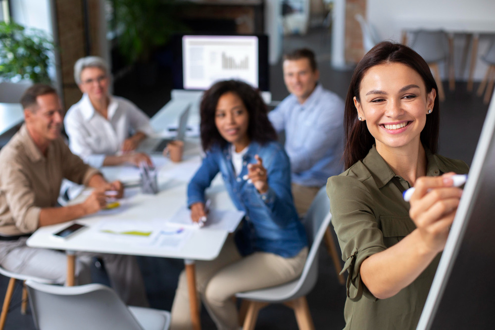 Photo d'une formation intra-entreprise en présentiel par Evolya